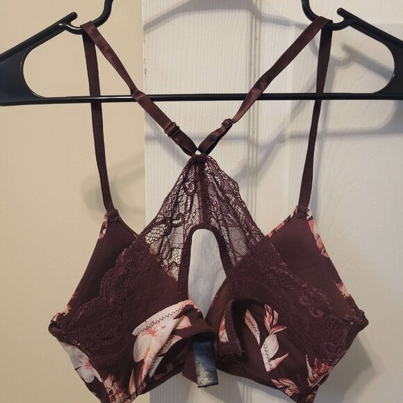 Red Floral Bra - Picture 2 of 3